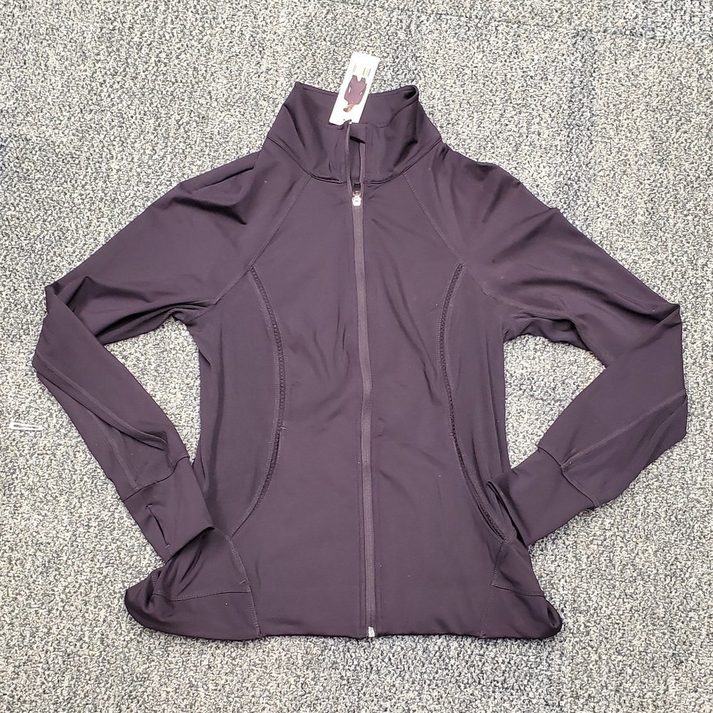 New Fleece Tangerine Top Women's Small Long Sleeve Purple Fleece NWT